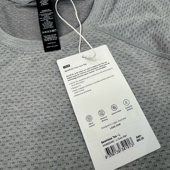 🆕 LSKD AeroFLX Seamless Synthetic Lightweight Micro-mesh Athletic Flex T-Shirt - Picture 9 of 10